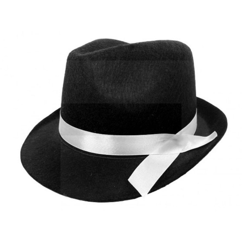 Dekor gengszter kalap - Fekete Férfi kalap, sapka